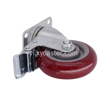 4 inch PVC Wheel Caster với phanh